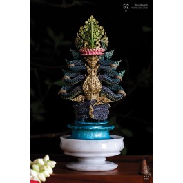 5.2 เลื่อมมุกปีกแมลงทับ THE JEWEL BEETLE PEARL พระนาคปรกฉลุมุจลินท์นาคราชโพธิสักการ