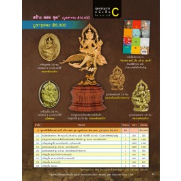 ชุดกรรมการ C (ชุดหนังสือจิด.ตระ.ธานี) 9 องค์ มูลค่ารวม 14,400 บาท