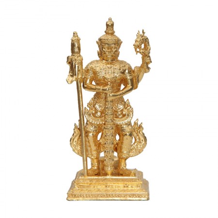 ท้าวเวสสุวรรณตรีพระเพลา ขนาดสูง 5 นิ้ว (เนื้อโลหะปิดทองคำแท้)