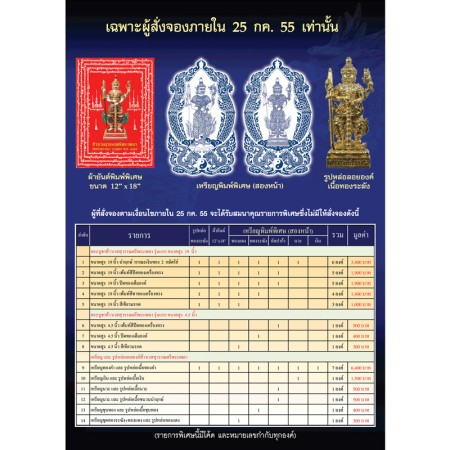 รูปหล่อท้าวเวสสุวรรณตรีพระเพลา สูง 3.8 ซม. (เนื้อเงิน)